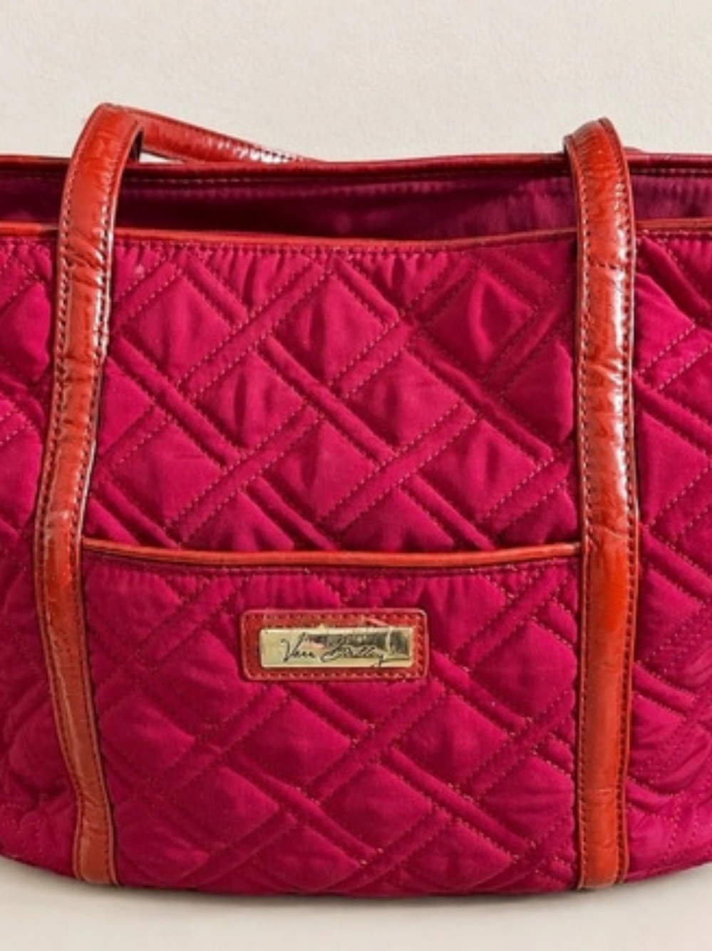 Vera Bradley Quilted Tote in Pink